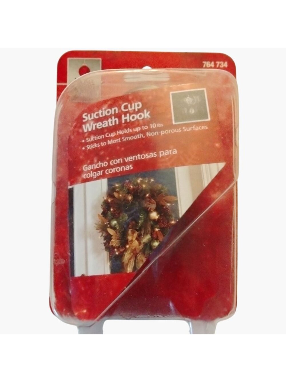 Suction Cup Wreath Hook Home Accents Holiday Christmas Holds Up To 10 Lbs